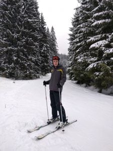 First Time Skiing
